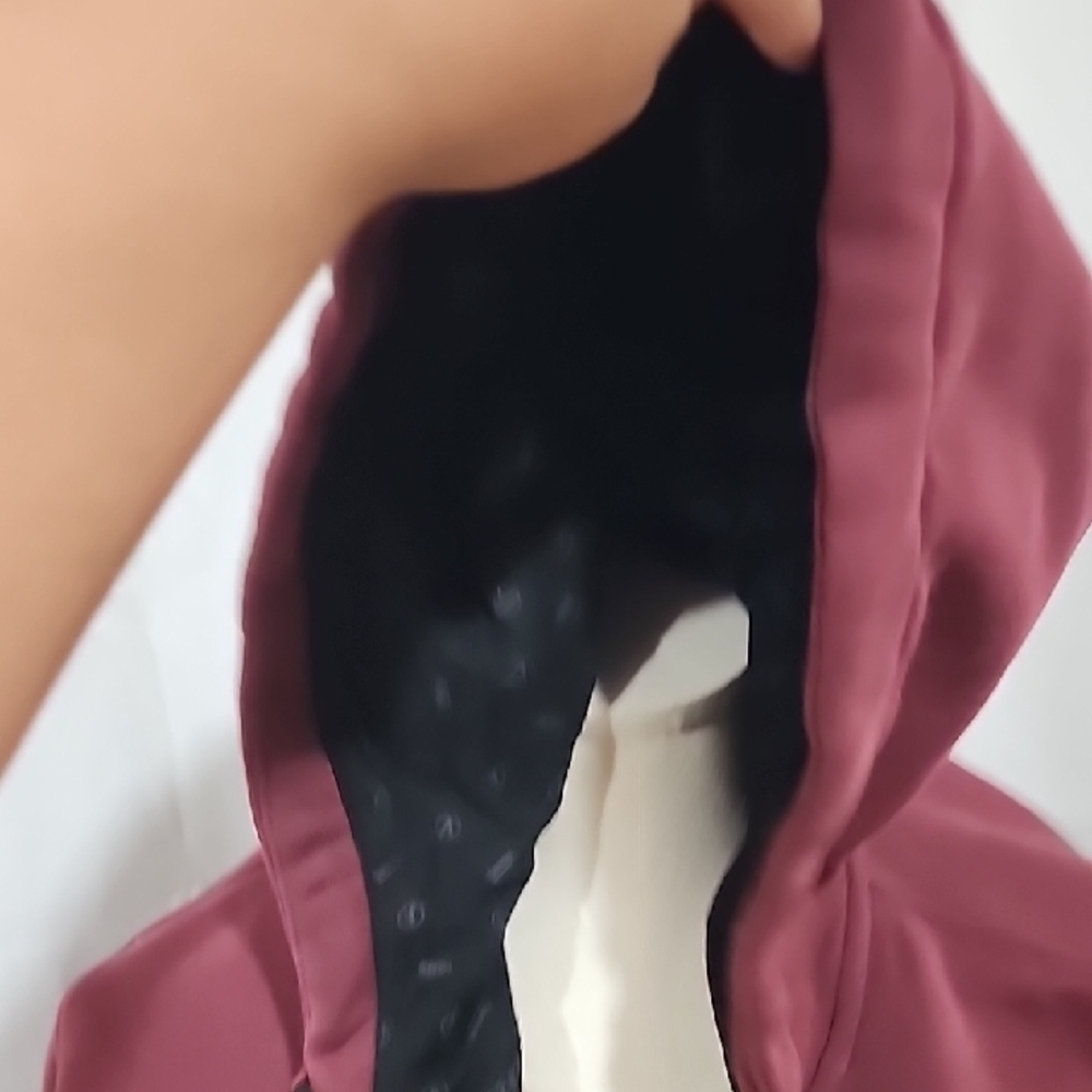 Vans Burgundy and Black Hoodie Jacket - Picture 3 of 4